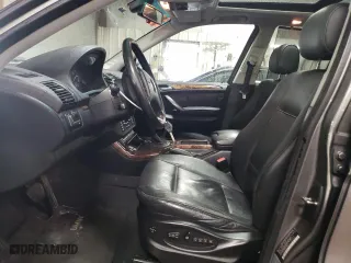 2005 BMW X5 3.0i with VIN 5UXFA13515LY23724, listed as a Copart auction lot 47836155 with 146,836 mi miles and Salvage Title. Bid and sale history available at carsss.com. Image 7.