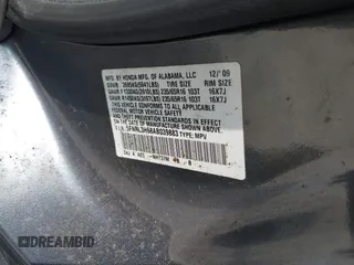 2010 Honda Odyssey EX-L with VIN 5FNRL3H68AB039883, listed as a IAAI auction lot 42000686 with 231,642 mi miles. Bid and sale history available at carsss.com. Image 9.