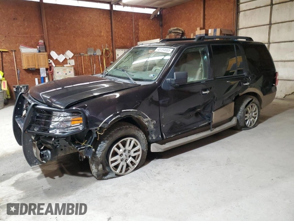 2014 Ford Expedition King Ranch with VIN 1FMJU1J53EEF20188, listed as a Copart auction lot 48194665 with 235,078 mi miles and Salvage title. Bid and sale history available at DreamBid. Image 1.