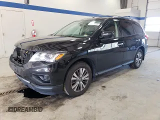 2019 Nissan Pathfinder S with VIN 5N1DR2MM3KC631774, listed as a Copart auction lot 44485125 with 112,287 mi miles and Salvage Title. Bid and sale history available at carsss.com. Image 1.