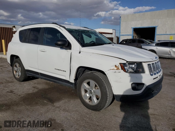 2017 Jeep Compass High Altitude with VIN 1C4NJCEBXHD163029, listed as a Copart auction lot 49732545 with 99,368 mi miles and Salvage Title. Bid and sale history available at carsss.com. Image 4.