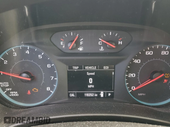 2018 Chevrolet Equinox LT with VIN 2GNAXJEV0J6245309, listed as a Copart auction lot 47442665 with 116,252 mi miles and Salvage Title. Bid and sale history available at DreamBid. Image 9.