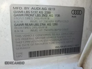 2013 Audi allroad Premium with VIN WA19FAFL6DA211601, listed as a Copart auction lot 75035494 with 194,322 mi miles and Salvage Title. Bid and sale history available at carsss.com. Image 12.