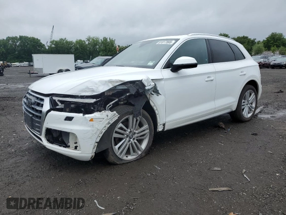 2018 Audi Q5 Premium Plus with VIN WA1BNAFY3J2082867, listed as a Copart auction lot 61017895 with 85,070 mi miles and Salvage title. Bid and sale history available at DreamBid. Image 1.