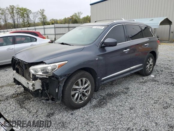 2014 Infiniti QX60 with VIN 5N1AL0MM3EC511289, listed as a Copart auction lot 51481215 with 183,907 mi miles and Salvage Title. Bid and sale history available at carsss.com. Image 1.