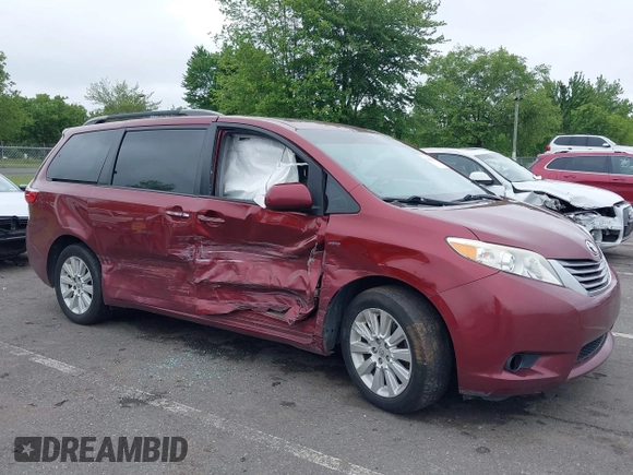 2016 Toyota Sienna Limited with VIN 5TDDK3DC8GS143643, listed as a IAAI auction lot 42445432 with 131,069 mi miles and . Bid and sale history available at DreamBid. Image 6.