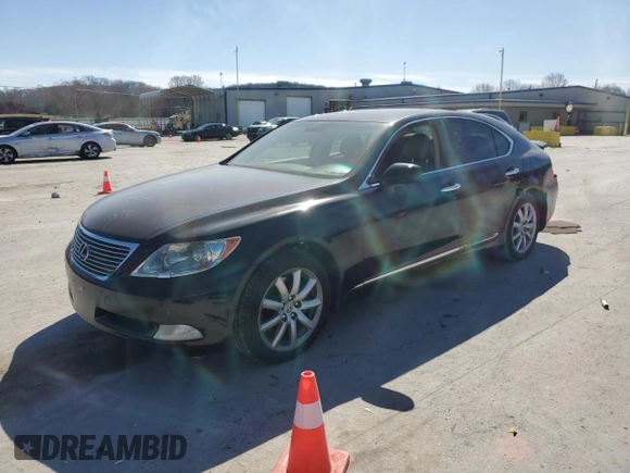 2008 Lexus LS 460 with VIN JTHBL46F585065698, listed as a Copart auction lot 47990655 with Not Provided miles and Salvage Title. Bid and sale history available at DreamBid. Image 1.