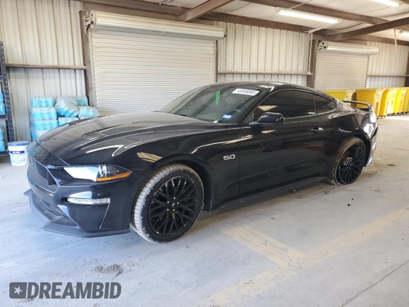 2018 Ford Mustang GT with VIN 1FA6P8CF0J5116524, listed as a Copart auction lot 45569095 with 71,050 mi miles and Salvage Title. Bid and sale history available at carsss.com. Image 1.