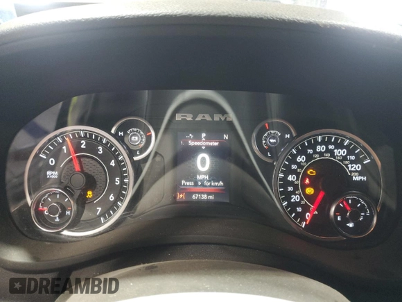 2022 Ram 2500 Big Horn with VIN 3C6UR5JJ0NG231857, listed as a Copart auction lot 46234295 with 67,138 mi miles and Salvage Title. Bid and sale history available at carsss.com. Image 9.