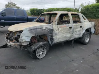 2002 Chevrolet Avalanche with VIN 3GNEK13T72G144775, listed as a Copart auction lot 53856295 with Not Provided miles and Non Repairable. Bid and sale history available at DreamBid. Image 1.