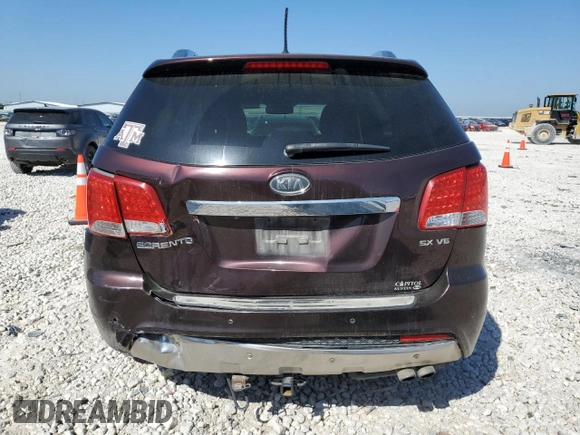 2012 Kia Sorento SX with VIN 5XYKW4A23CG221864, listed as a Copart auction lot 51532215 with 280,758 mi miles and Salvage Title. Bid and sale history available at carsss.com. Image 6.