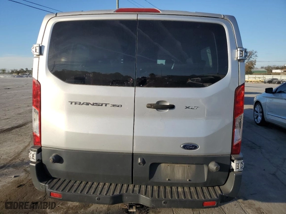 2018 Ford Transit Passenger Wagon XL with VIN 1FBZX2YM5JKB06041, listed as a Copart auction lot 76293114 with 186,099 mi miles and Salvage Title. Bid and sale history available at carsss.com. Image 6.