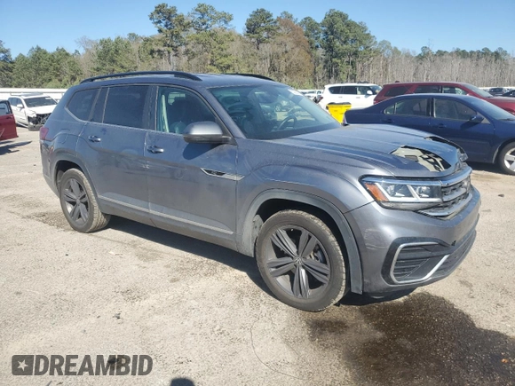 2021 Volkswagen Atlas SE with VIN 1V2NR2CA5MC562930, listed as a Copart auction lot 50253605 with 67,093 mi miles and Salvage title. Bid and sale history available at DreamBid. Image 4.