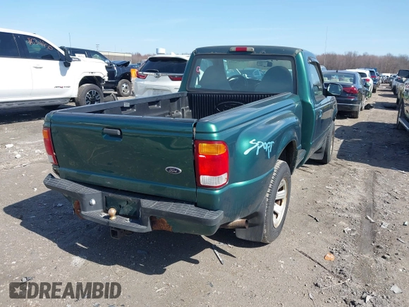 1999 Ford Ranger XL with VIN 1FTYR10C1XPB95732, listed as a IAAI auction lot 41802544 with 135,963 mi miles. Bid and sale history available at carsss.com. Image 4.