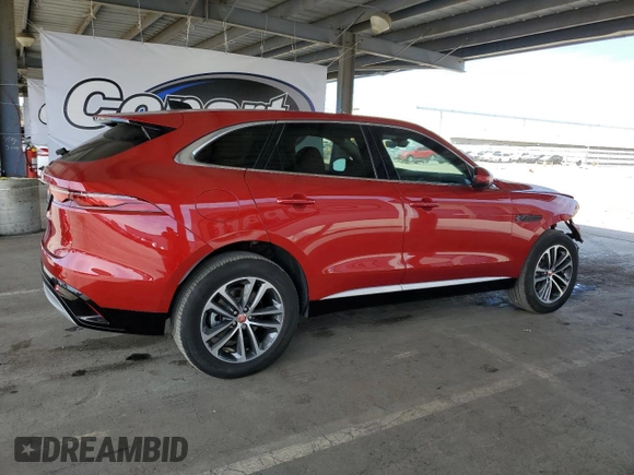 2022 Jaguar F-Pace S with VIN SADCJ2EXXNA689658, listed as a Copart auction lot 54337025 with 35,666 mi miles and Salvage title. Bid and sale history available at DreamBid. Image 3.