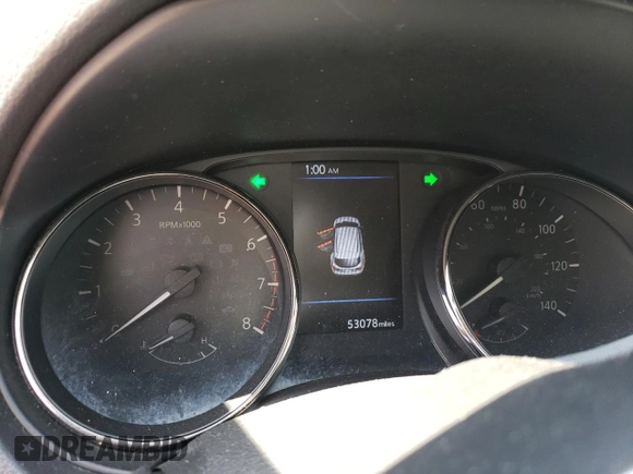 2022 Nissan Rogue S with VIN JN1BJ1AV9NW347808, listed as a Copart auction lot 52240685 with 53,078 mi miles and Salvage title. Bid and sale history available at DreamBid. Image 9.