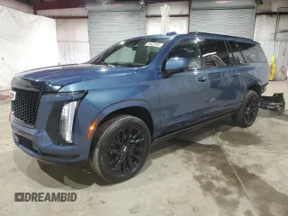 2025 Cadillac Escalade z VIN 1GYS9PRLXSR129201, wystawiony jako Copart lot #59422345 z przebiegiem 775 mil mil oraz Szkody całkowita. Historia ofert i sprzedaży dostępna na DreamBid. Obrazek 1.