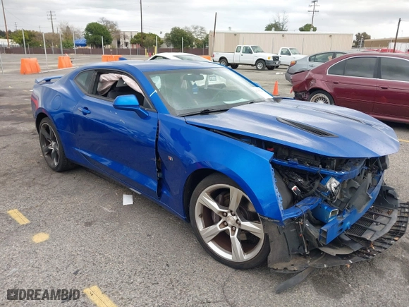 2016 Chevrolet Camaro 1SS with VIN 1G1FE1R71G0169531, listed as a IAAI auction lot 41783227 with 77,580 mi miles. Bid and sale history available at carsss.com. Image 1.