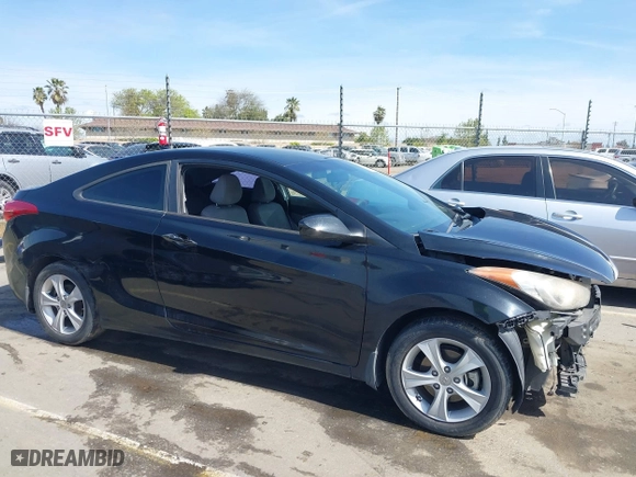 2013 Hyundai Elantra Coupe GS with VIN KMHDH6AE4DU023377, listed as a IAAI auction lot 41847471 with 134,772 mi miles. Bid and sale history available at carsss.com. Image 14.