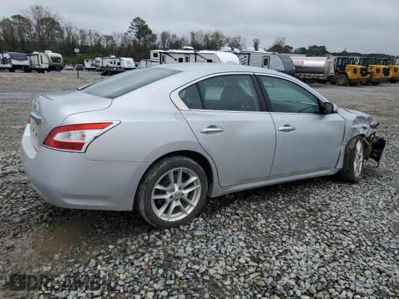 2009 Nissan Maxima SV with VIN 1N4AA51E19C820663, listed as a Copart auction lot 50221555 with 155,568 mi miles and Salvage Title. Bid and sale history available at DreamBid. Image 3.