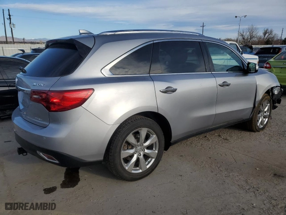 2016 Acura MDX w/Advance with VIN 5FRYD4H90GB022799, listed as a Copart auction lot 48084165 with 166,971 mi miles and Salvage Title. Bid and sale history available at carsss.com. Image 3.