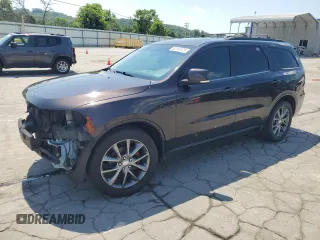 2017 Dodge Durango GT with VIN 1C4RDHDG6HC703176, listed as a Copart auction lot 62197475 with 164,377 mi miles and Salvage title. Bid and sale history available at DreamBid. Image 1.