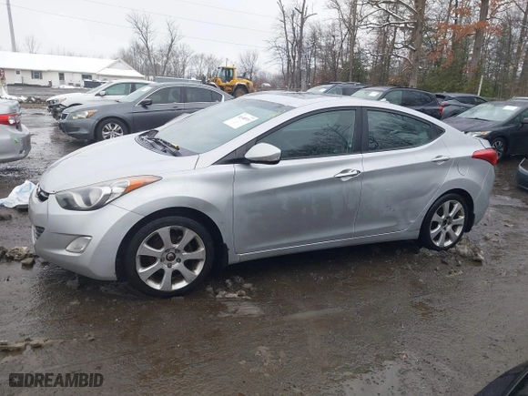 2012 Hyundai Elantra GLS with VIN KMHDH4AE6CU448280, listed as a IAAI auction lot 41548514 with 211,089 mi miles. Bid and sale history available at carsss.com. Image 14.
