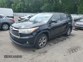 2016 Toyota Highlander LE with VIN 5TDBKRFH8GS300929, listed as a Copart auction lot 61256545 with 51,940 mi miles and Salvage title. Bid and sale history available at DreamBid. Image 1.