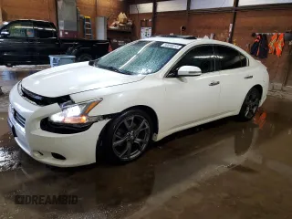 2013 Nissan Maxima SV z VIN 1N4AA5AP0DC840980, wystawiony jako Copart lot #58096015 z przebiegiem 191 445 mil mil oraz Szkoda całkowita • Salvage title. Historia ofert i sprzedaży dostępna na DreamBid. Obrazek 1.