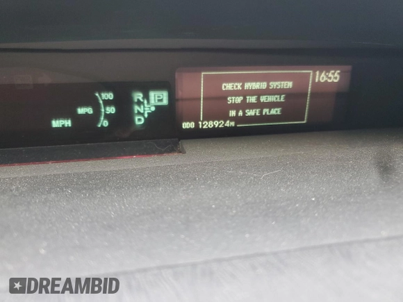 2013 Toyota Prius One with VIN JTDKN3DU9D5593262, listed as a Copart auction lot 44037195 with 128,924 mi miles and Salvage Title. Bid and sale history available at carsss.com. Image 9.