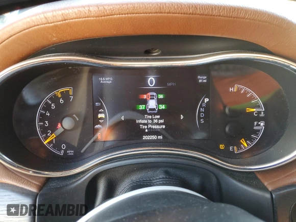 2015 Jeep Grand Cherokee Summit with VIN 1C4RJFJT8FC914553, listed as a Copart auction lot 80874384 with 202,250 mi miles and Salvage Title. Bid and sale history available at carsss.com. Image 9.