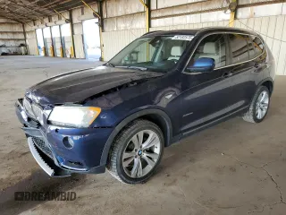 2014 BMW X3 xDrive35i with VIN 5UXWX7C5XE0E81308, listed as a Copart auction lot 52182575 with 110,137 mi miles and Salvage Title. Bid and sale history available at DreamBid. Image 1.