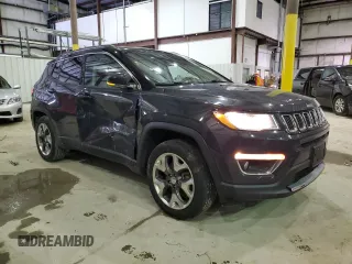 2018 Jeep Compass Limited with VIN 3C4NJDCB9JT499635, listed as a Copart auction lot 45642455 with 77,961 mi miles and Salvage Title. Bid and sale history available at DreamBid. Image 4.