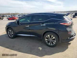 2015 Nissan Murano SL with VIN 5N1AZ2MG2FN257939, listed as a Copart auction lot 49538995 with 47,135 mi miles and Salvage Title. Bid and sale history available at carsss.com. Image 2.