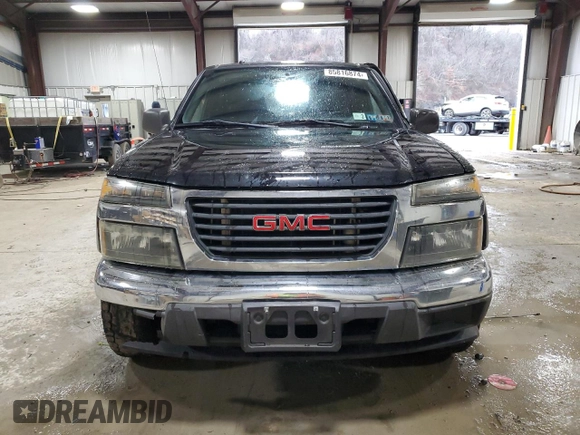 2007 GMC Canyon SLE2 with VIN 1GTDT13E878249759, listed as a Copart auction lot 85816874 with 151,465 mi miles and Salvage Title. Bid and sale history available at carsss.com. Image 5.