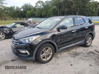 2017 Hyundai Santa Fe 2.4L with VIN 5XYZUDLB0HG385582, listed as a Copart auction lot 62170705 with 116,199 mi miles and Salvage title. Bid and sale history available at DreamBid. Image 1.