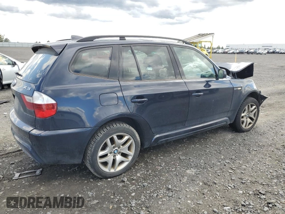 2008 BMW X3 3.0si with VIN WBXPC93458WJ10403, listed as a Copart auction lot 55176635 with Not Provided miles and Salvage Title. Bid and sale history available at DreamBid. Image 3.