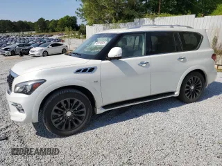 2015 Infiniti QX80 with VIN JN8AZ2NE4F9083743, listed as a Copart auction lot 53214635 with 177,127 mi miles and Clean Title. Bid and sale history available at carsss.com. Image 1.