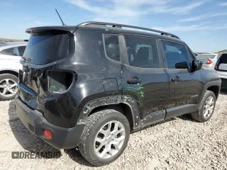 2017 Jeep Renegade Latitude with VIN ZACCJBBB7HPG57002, listed as a Copart auction lot 58260455 with 117,053 mi miles and Salvage title. Bid and sale history available at DreamBid. Image 3.
