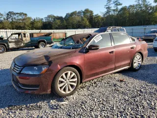 2012 Volkswagen Passat SE with VIN 1VWBH7A35CC051285, listed as a Copart auction lot 75845524 with 95,540 mi miles and Salvage Title. Bid and sale history available at carsss.com. Image 1.