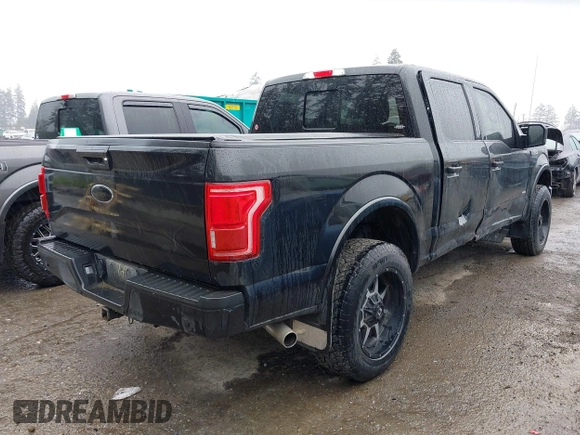 2015 Ford F-150 XLT with VIN 1FTEW1EG9FFB36102, listed as a IAAI auction lot 42008173 with 379,108 mi miles. Bid and sale history available at carsss.com. Image 4.