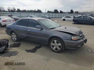 2003 Acura TL Type S w/Navigation System with VIN 19UUA56953A004997, listed as a Copart auction lot 48595595 with 201,470 mi miles and Salvage Title. Bid and sale history available at carsss.com. Image 4.