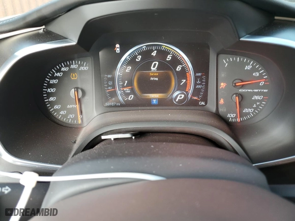 2017 Chevrolet Corvette Grand Sport 1LT with VIN 1G1YW2D76H5101393, listed as a Copart auction lot 83498254 with 53,167 mi miles and Salvage Title. Bid and sale history available at carsss.com. Image 9.