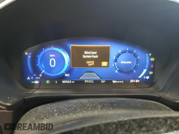 2022 Ford Escape Titanium with VIN 1FMCU9J91NUB38368, listed as a Copart auction lot 57089435 with 39,743 mi miles and Salvage title. Bid and sale history available at DreamBid. Image 9.