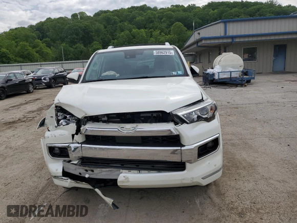 2020 Toyota 4Runner SR5 with VIN JTEBU5JR1L5802227, listed as a Copart auction lot 58962915 with 72,553 mi miles and Salvage title. Bid and sale history available at DreamBid. Image 5.