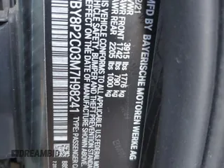 2021 BMW i3 with VIN WBY8P2C03M7H98241, listed as a Copart auction lot 82617824 with 0 mi miles and Salvage Title. Bid and sale history available at carsss.com. Image 14.