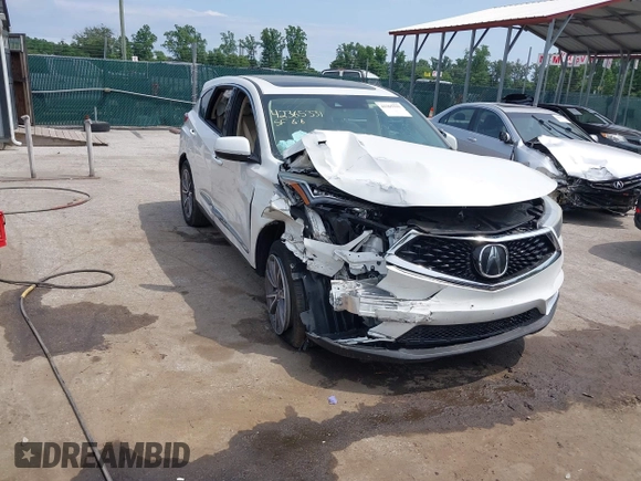 2020 Acura RDX Technology with VIN 5J8TC1H53LL011752, listed as a IAAI auction lot 42365331 with 43,039 mi miles and . Bid and sale history available at DreamBid. Image 1.