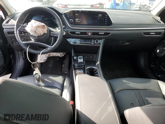 2022 Hyundai Sonata Hybrid Limited with VIN KMHL54JJ8NA038750, listed as a Copart auction lot 46151403 with 9,401 mi miles. Bid and sale history available at carsss.com. Image 8.