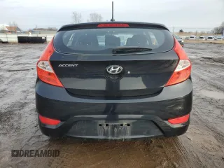 2012 Hyundai Accent GS with VIN KMHCT5AE1CU007415, listed as a Copart auction lot 46952335 with 264,671 mi miles and Clean Title. Bid and sale history available at carsss.com. Image 6.