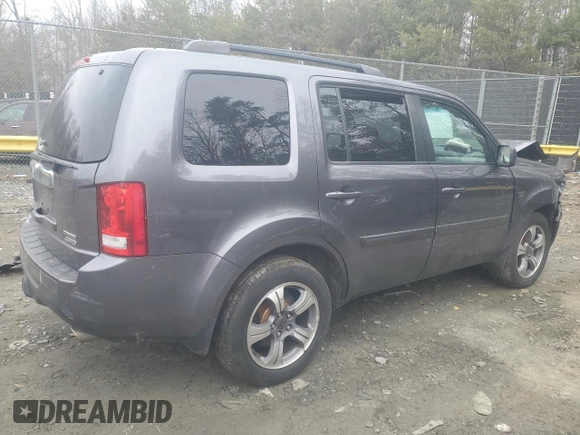 2015 Honda Pilot SE with VIN 5FNYF4H33FB078807, listed as a Copart auction lot 86522004 with 132,320 mi miles and Salvage Title. Bid and sale history available at DreamBid. Image 3.